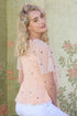 Tiered Pink Top - Polka Dot